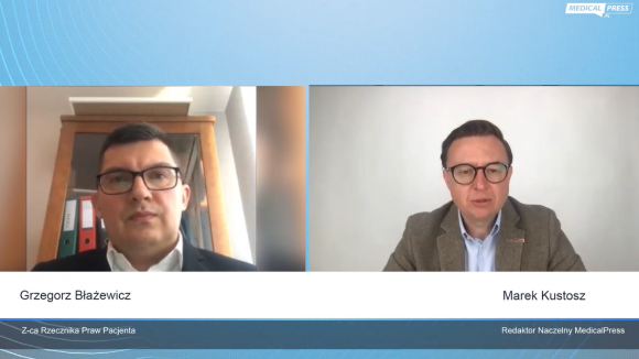 Grzegorz Błażewicz: liczba zgłoszeń naruszeń praw pacjenta w czasie pandemii cały czas rośnie
