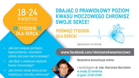 Tydzień dla Serca: hiperurykemia i choroby układu sercowo-naczyniowego idą w parze, czyli dlaczego obniżając kwas moczowy chronisz swoje serce