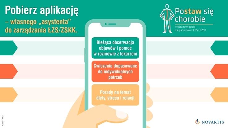 Aplikacja na telefon dla pacjentów z ZZSK i ŁZS wsparciem w chorobie