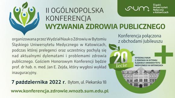 II Ogólnopolska Konferencja „Wyzwania Zdrowia Publicznego" - 7 października