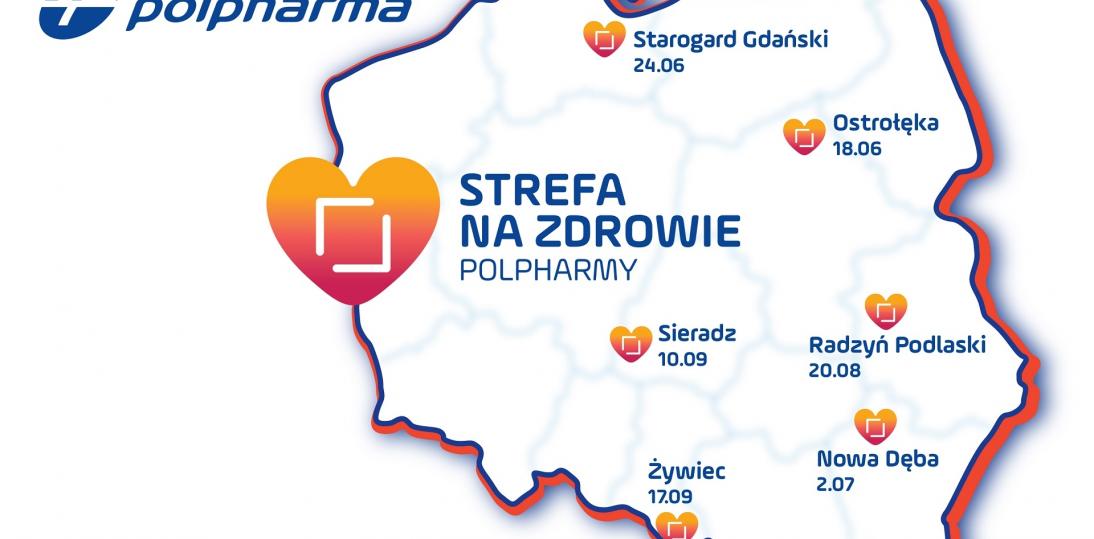 Lato z cyklem bezpłatnych badań w całej Polsce  w ramach akcji Strefa na Zdrowie Polpharmy