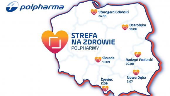 Lato z cyklem bezpłatnych badań w całej Polsce  w ramach akcji Strefa na Zdrowie Polpharmy