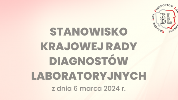 Diagności laboratoryjni: stanowisko ws. wykonywania czynności medycyny laboratoryjnej w postaci badań genetycznych