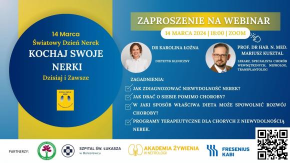 Przewlekła Choroba Nerek: Nowe Perspektywy i szanse dla Pacjentów. Zaproszenie na webinar