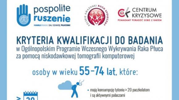 „Pospolite ruszenie. Hamuj raka! Daj szansę płucom!” - rusza nowa odsłona kampanii dla osób z nowotworowymi chorobami płuca