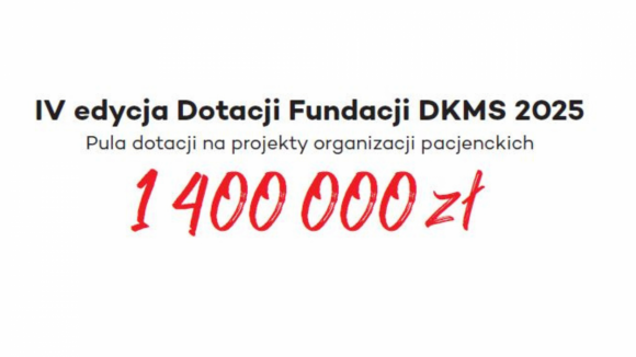 1,4 mln zł od Fundacji DKMS na wsparcie psychologiczne pacjentów hematologicznych