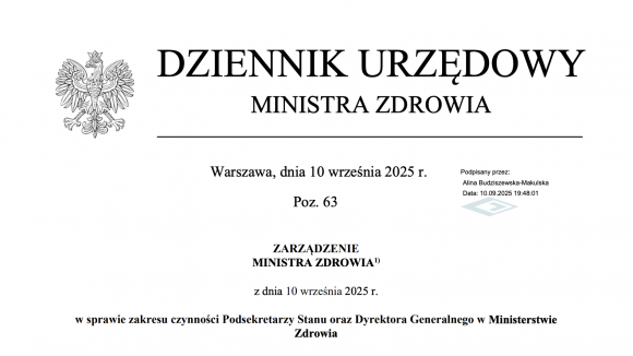 Jasny podział kompetencji w Ministerstwie Zdrowia – nowe zarządzenie reguluje obowiązki wiceministrów