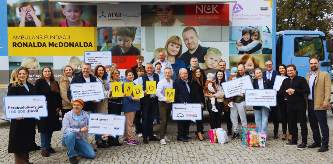 20 lat programu „NIE nowotworom u dzieci” – Fundacja Ronalda McDonalda przebadała 100 000 dzieci