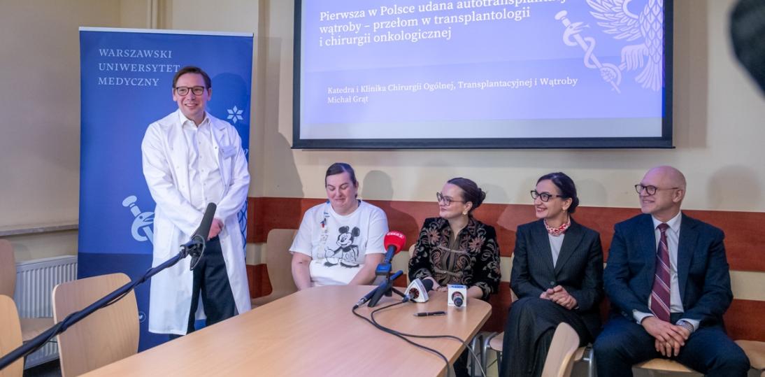 Pierwsza w Polsce operacja usunięcia guza wątroby metodą autotransplantacji