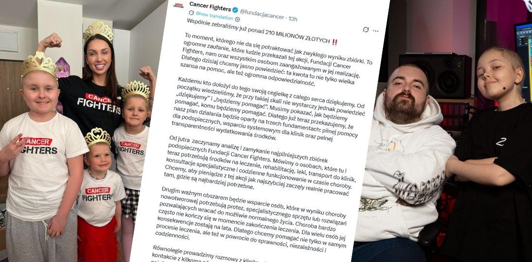 Ponad 250 milionów złotych dla pacjentów onkologicznych. Rekordowa zbiórka i plan działania Fundacji Cancer Fighters