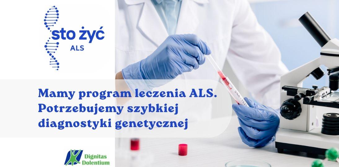 ALS ma leczenie, ale liczy się czas. Program lekowy działa, ale kluczowa jest szybka diagnostyka genetyczna