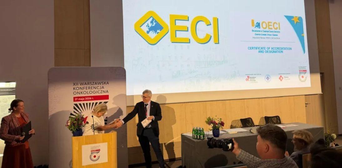Narodowy Instytut Onkologii z prestiżową akredytacją OECI. To pierwszy taki ośrodek w Polsce