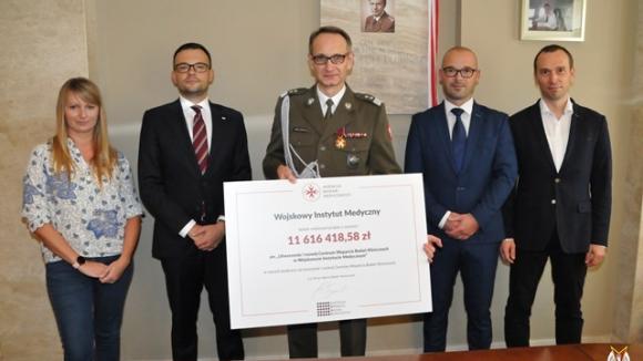 Ponad 11 mln dla Wojskowego Instytutu Medycznego na stworzenie Centrum Wsparcia Badań Klinicznych