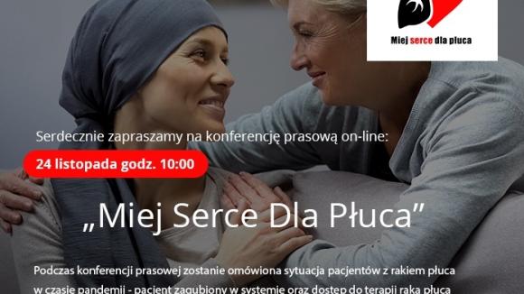 Miej Serce dla Płuca - zaproszenie na konferencję 24.11.20