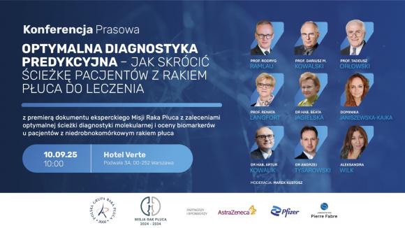 Optymalna diagnostyka predykcyjna – jak skrócić ścieżkę pacjentów z rakiem płuca do leczenia - konfernencja