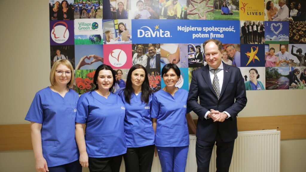 Ambasador USA Mark Brzezinski z wizytą w DaVita Polska