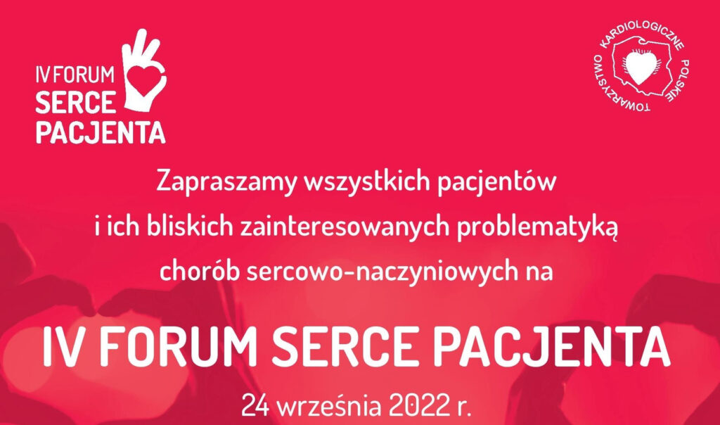 IV Forum Serce Pacjenta rusza 24 września 2022 roku w Katowicach