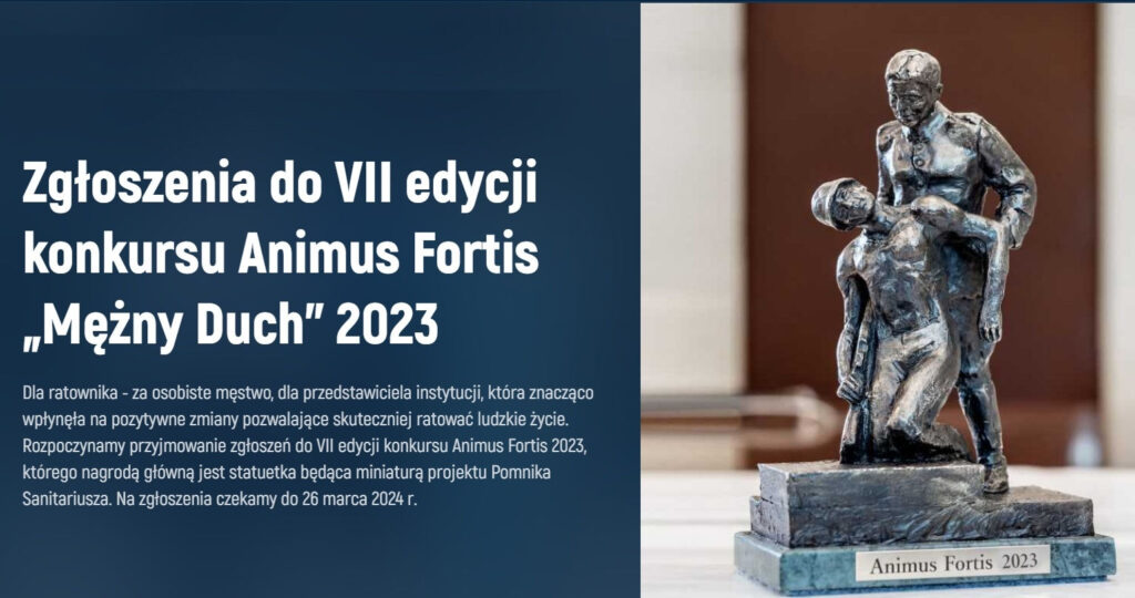 Wystartowała IV edycja konkursu Animus Fortis „Mężny Duch” wyróżniająca służby i akcje ratownicze