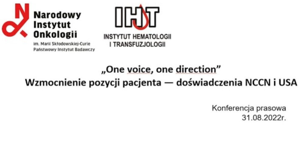 Inauguracja projektu „One voice, one direction” – transmisja konferencji prasowej 31.08.22 godz. 11:00