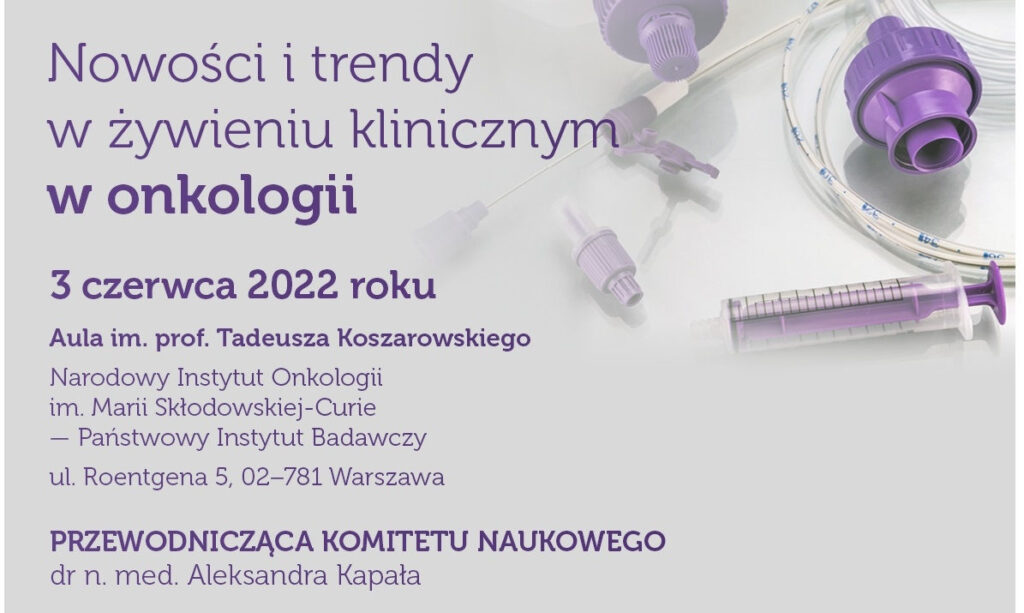 Nowości i trendy w żywieniu onkologicznym – konferencja już 3 czerwca