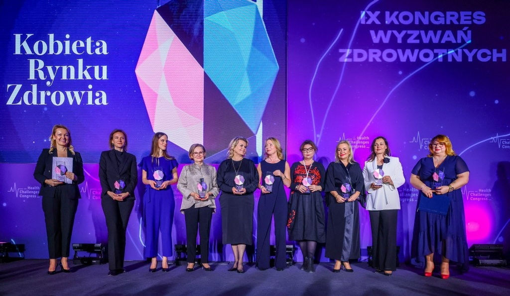 Skuteczne i wpływowe kobiety w ochronie zdrowia – podczas IX edycji Kongresu Wyzwań Zdrowotnych po raz drugi przyznano nagrody „Kobieta Rynku Zdrowia”