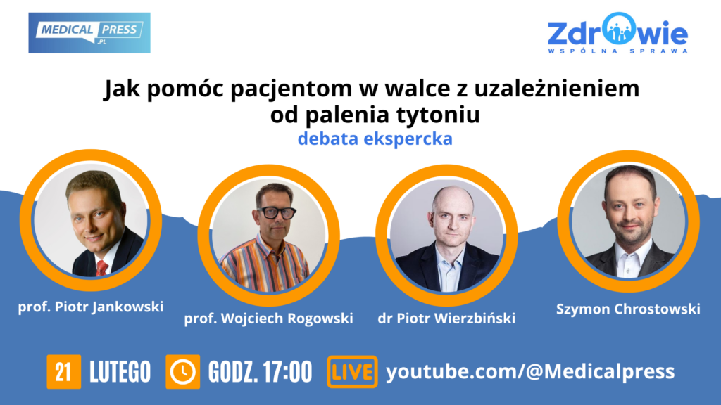 Jak pomóc pacjentom w walce z uzależnieniem od palenia tytoniu – debata ekspercka 21.02.23
