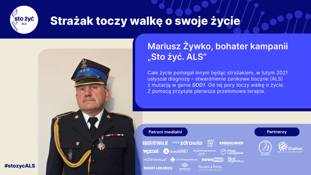 Strażak, który nie poddał się ALS. Historia Mariusza Żywko i nadzieja dzięki nowej terapii