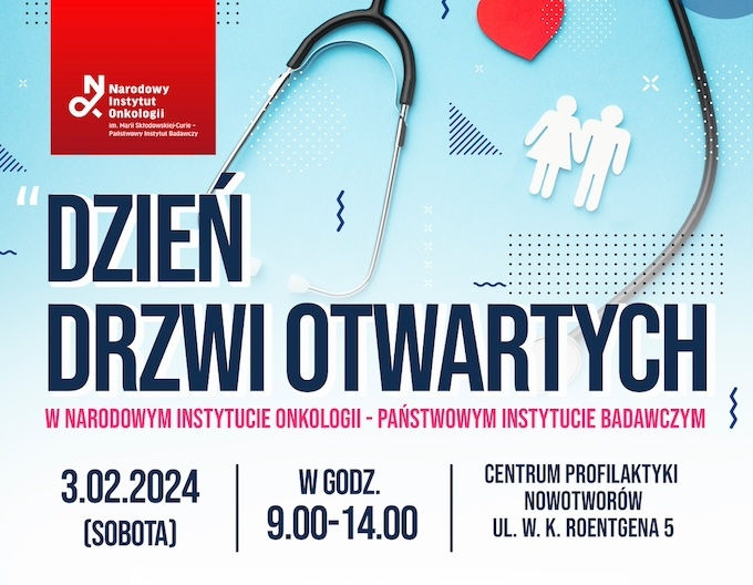 Biała Sobota 3 luty w Narodowym Instytucie Onkologii w Warszawie zaprasza na bezpłatne badania profilaktyczne!!!