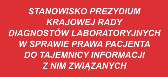 KIDL apeluje o poszanowanie prawa każdego pacjenta do zachowania w tajemnicy informacji z nim związanych